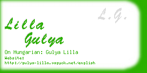 lilla gulya business card